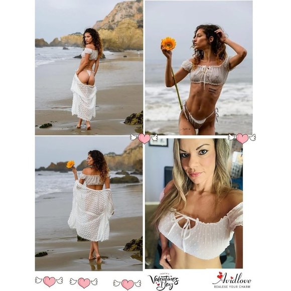 Avidlove Women Lingerie Sexy Set  See Through Kawaii Lingerie Boudoir Outfits - Picture 3 of 6